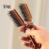 Travel Detangling Brush 1/2/3Pcs Boar Bristle Foldable Hair Brush, Men Women Pocket Size Grooming Comb Styling Portable for All Types Compact Tool