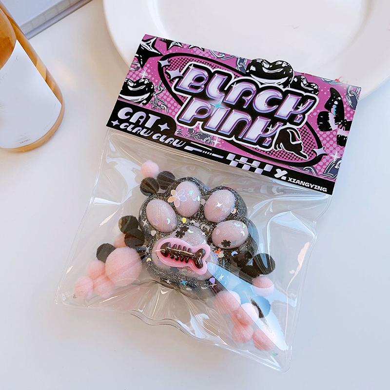 Милая мягкая плюшевая игрушка в виде кошачьей лапки для взрослых детей Tpr медленно отскакивающая сенсорная игрушка подарки