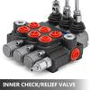 3 Spool hydraulic control valve,hydraulic valve unibody 3 spool valve ,Hydraulic Directional Control Valve 11gpm 40 L Double Acting Cylinder
