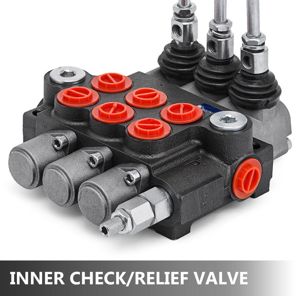 3 Spool hydraulic control valve,hydraulic valve unibody 3 spool valve ,Hydraulic Directional Control Valve 11gpm 40 L Double Acting Cylinder