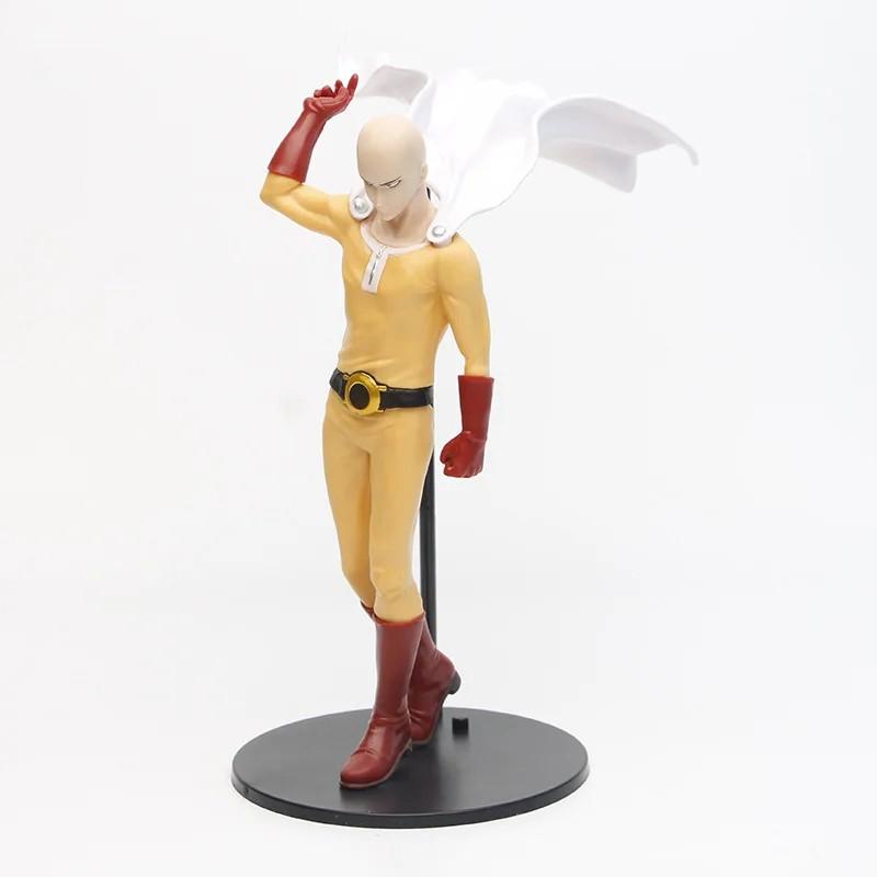 20СМ Аниме ONE PUNCH-MAN 3 Фигурка Лысый Сайтама Торнадо Стоящая Модель в Плаще Детские Игрушки ПВХ Подарок Статическая Коллекционная Кукла