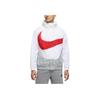 Nike Куртка с капюшоном и длинными рукавами с цветным блоком и принтом логотипа, мужская белая DD5968-100
