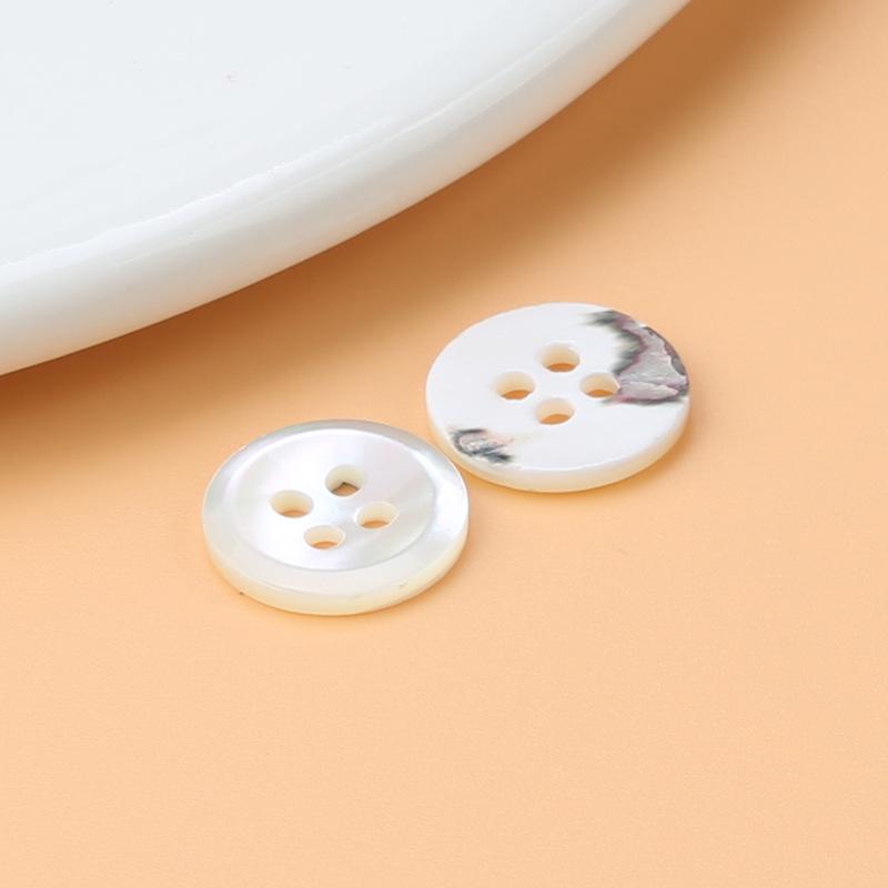 Мужские и женские высококачественные черно-белые пуговицы для рубашек – круглый аксессуар для кардигана