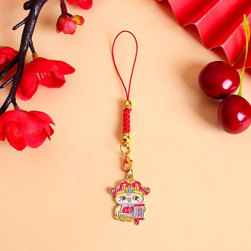 Милый мультфильм китайский Новый год зодиак змея брелок год змеи счастливый брелок подвески сумка подвеска украшение подарки