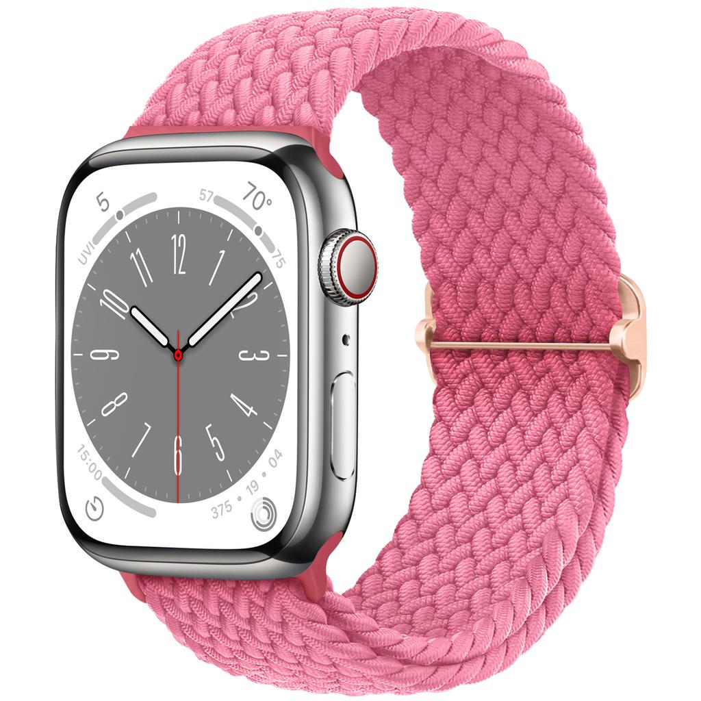 Плетеный Solo Loop для Apple Watch ремешок 44мм 40мм 49мм 45мм 41мм 46мм Эластичный браслет iWatch series 8 3 se 6 Ultra 2 9 10 ремешки