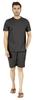 Solid Cotton 2 Pc Nightwear Set Summer Shorts and Tshirt Set For Men Sleepwear Classic Pajama