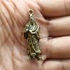 Brass Mini Guan Gong Key Pendant - Pure Copper Guan Yu Car Keychain Gift