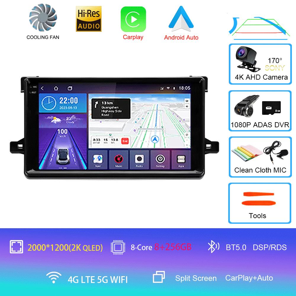 Android 14 для Toyota Prius XW50 2015 2016 2017 2018 2019 2020 Автомобильное радио GPS Carplay Мультимедийный плеер Навигация Стерео Авто BT