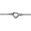 [R7437] - Silver Bracelet 'Love' Silver White (rhodium) - 6x6mm