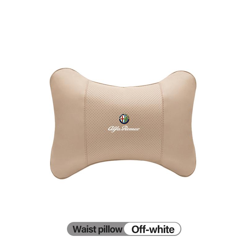 Car Stickers For Alfa Romeo High-quality Leather Car Seat Headrest Memory Foam Comfort Pillow Auto Interior For Alfa Romeo 4C 15
