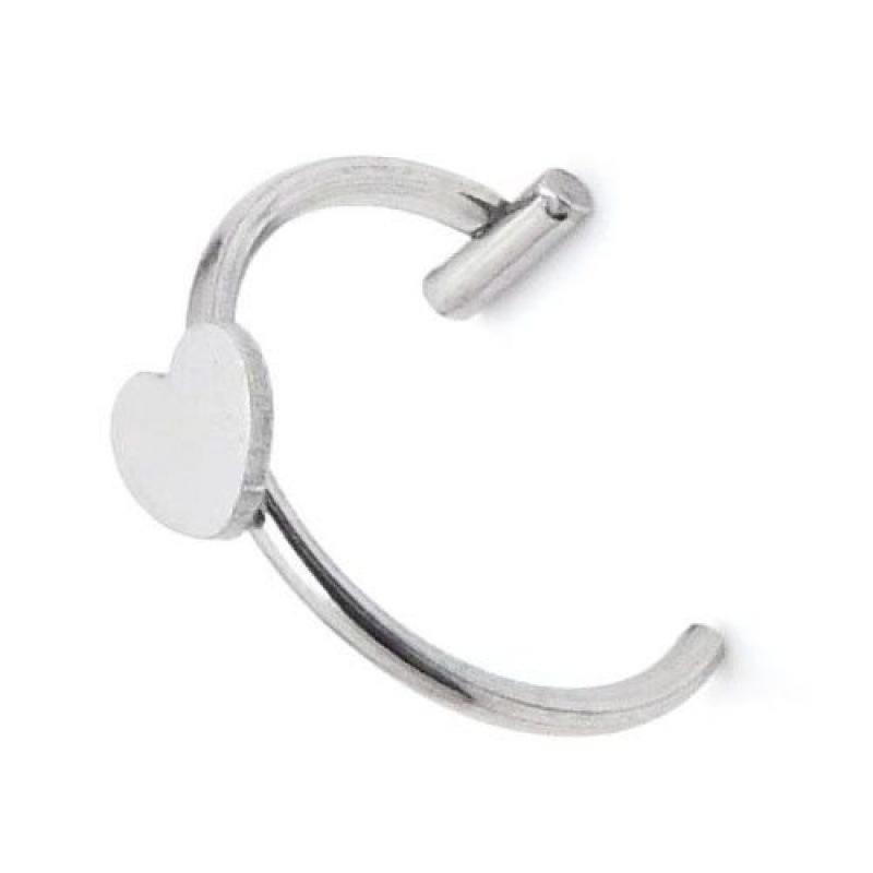 1 Pcs Stainless Steel Fake Nose Ring Hoop Septum Rings C Clip Lip Ring Earring Fake Nose Piercing Women Body Jewelry Non-Pierced