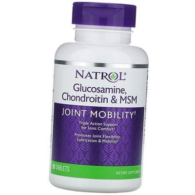 Глюкозамин Хондроитин МСМ, Glucosamine Chondroitin & MSM, 90таб (03358001)
