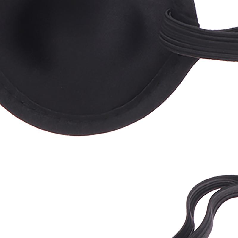 1pc Pirate Eye Patch Unisex Black Single Eyepatch For Cosplay - Washable Adjustable Concave Eye Patch Kid Pirate Costume