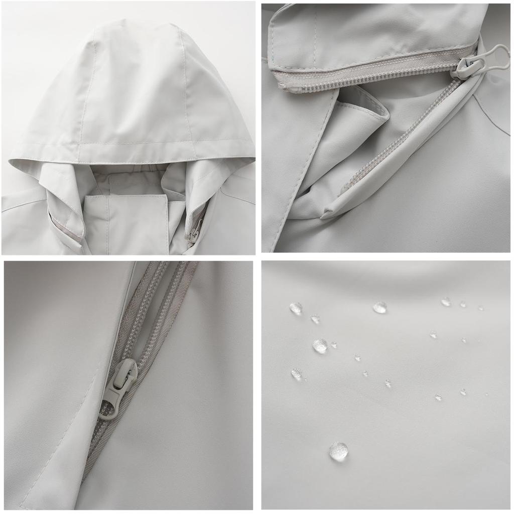 Женские тренчи, пальто, длинные рукава, съемные куртки с капюшоном, ветровка с защитой от брызг, осенне-весенняя тонкая верхняя одежда