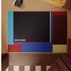 Color Block Geometric Wire Loop Mat Non-Slip Waterproof Welcome Entrance Doormat Dirt Trapping Indoor Floor Mat
