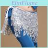 Dance Women Accessories Belly Clothing Tassel Belts Glitter Flap Hip Scarf Sequins Belt