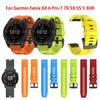 Силиконовый Ремешок Для Часов Garmin Fenix 5/5Plus/5S/5X 6/6S/6 Pro/6X/6X Pro/7/7X/7S Браслет Для Garmin Fenix 22 мм 20 мм 26 мм Ремешки