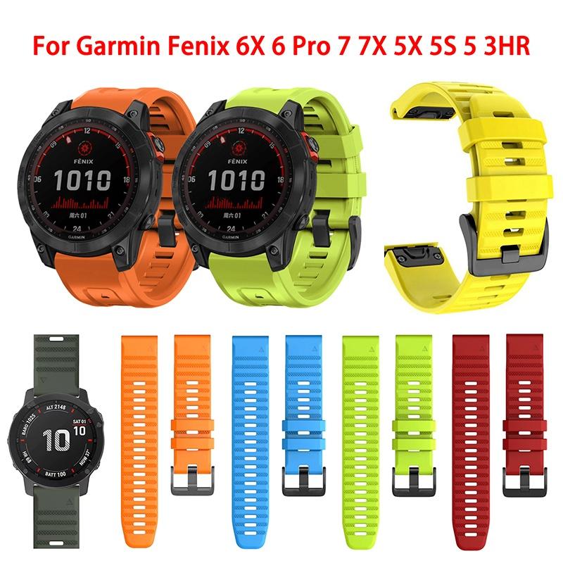 Силиконовый Ремешок Для Часов Garmin Fenix 5/5Plus/5S/5X 6/6S/6 Pro/6X/6X Pro/7/7X/7S Браслет Для Garmin Fenix 22 мм 20 мм 26 мм Ремешки