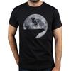 Крутая футболка для горного велосипеда Moon Мужская с коротким рукавом Велосипедист MTB Графическая футболка Хлопок Велосипедист Велосипед Подарок
