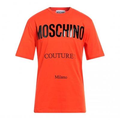Мужская футболка Moschino Couture с глянцевым логотипом