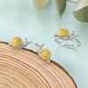 Fashion Elegant Golden Silver Color Snail Earrings for Men Women Luxury Woman Earring Ring Set Korean Y2K Accessories Charm Kpop