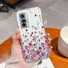 Cellphone Case For Vivo X70 X80 Pro Plus X200S X27 X21 X60 Beautiful Flower Pattern Transparent TPU Advanced Anti Slip Protective Shell For Vivo Cover