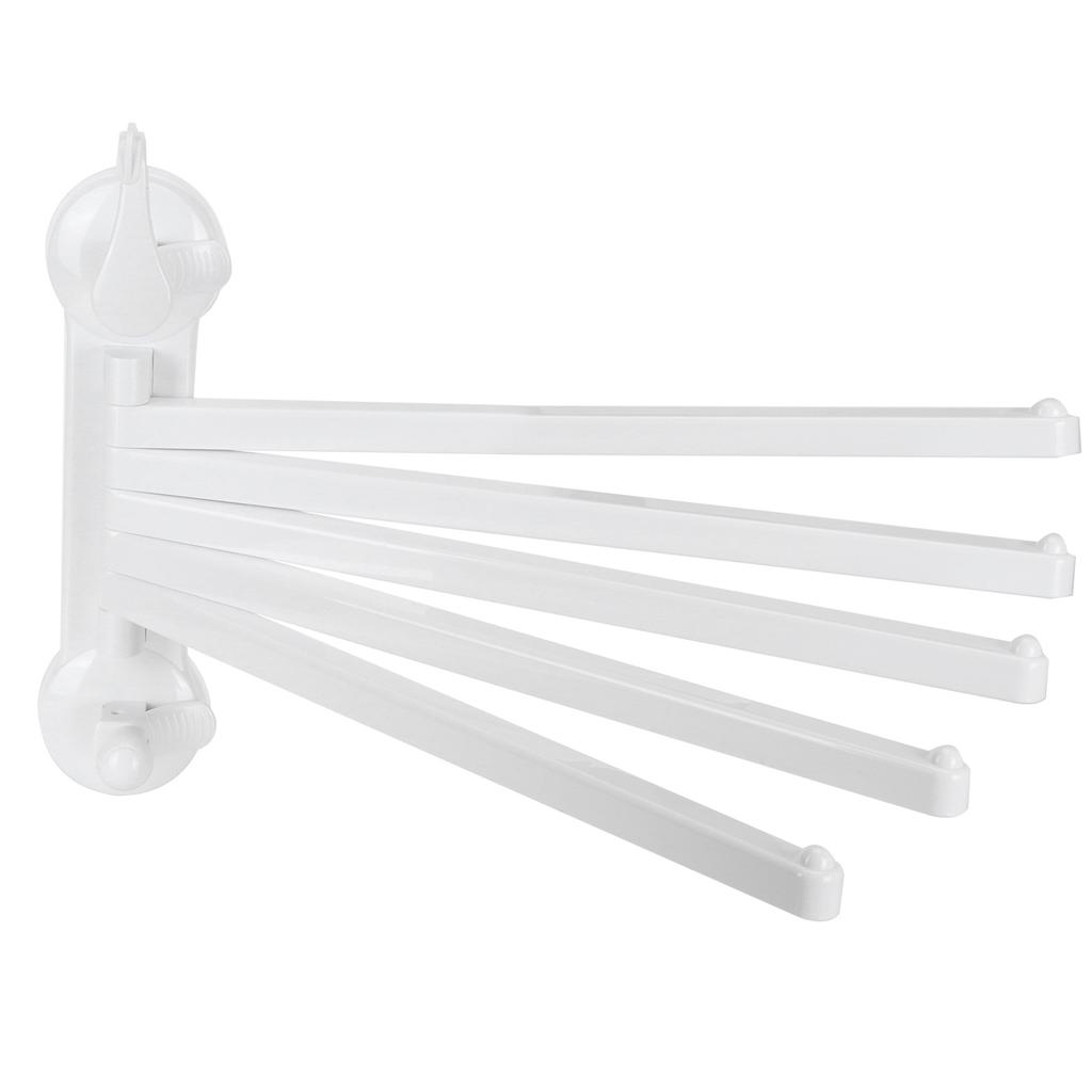 5 Arm Towel Holder Rotating Rack Wall Mounted Towel Hanger for Home Bathroom Kitchen
