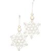 Creative Macramé Set - Snowflakes - 5 Pieces - 7 Cm X 10 Cm - Winter Pendants