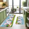 Easter Bunny Eggs Butterfly Kitchen Mat Home Decor Washable Corridor Balcony Rugs Bathroom Non-slip Floor Mat Entrance Doormat