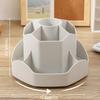 Large Capacity Plastic Rotating Pen Holder Storage Box Office Student Desktop Stationery Storage Container Learning Supplies