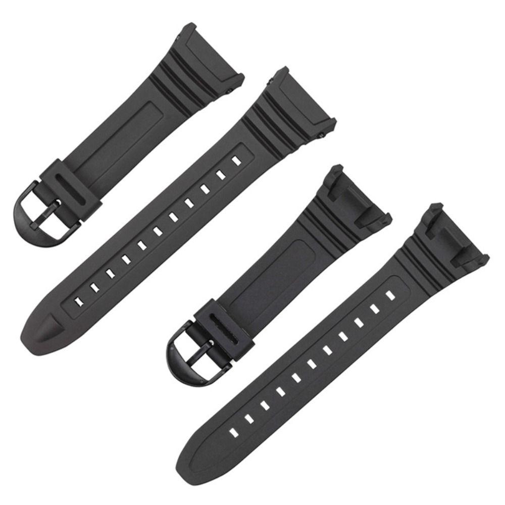 Men Women Silicone Watch WristBand Sports Soft Watchband for C-asio W-96H Watch Accessories