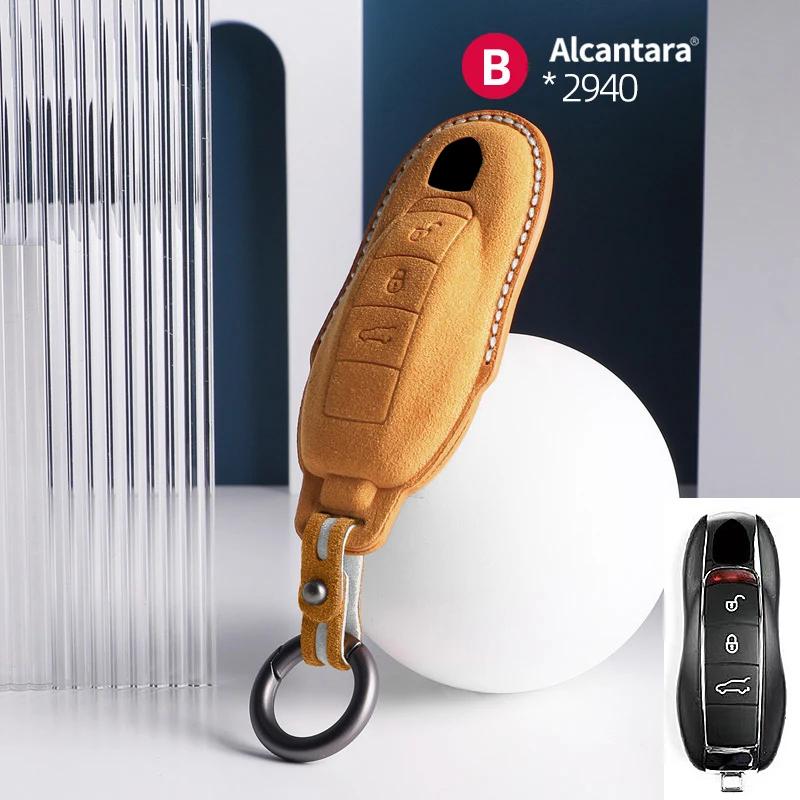 AABKR1 Car Key Bag Case Cover For Porsche Panamera Spyder Carrera Macan Cayman Cayenne 911 970 981 991 Car Key Cover Accessories