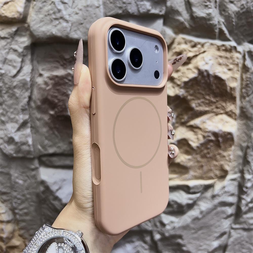Luxury Liquid Silicone for Magsafe Magnetic Phone Case For iPhone 17 Pro Max Air Wireless Charging Skin Smooth Cover for 17 Pro