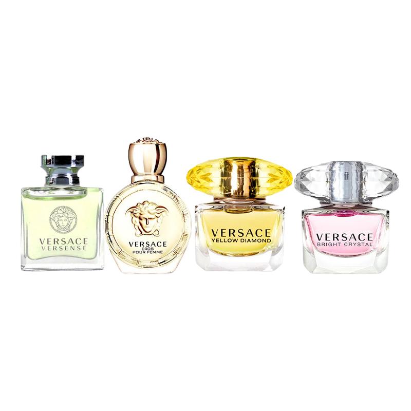 Versace Perfume sample of four pieces Ainas Heart-beating Crystal Diamond Eau de Toilette EDT Perfume EDP Floral and 24839325-four piece set