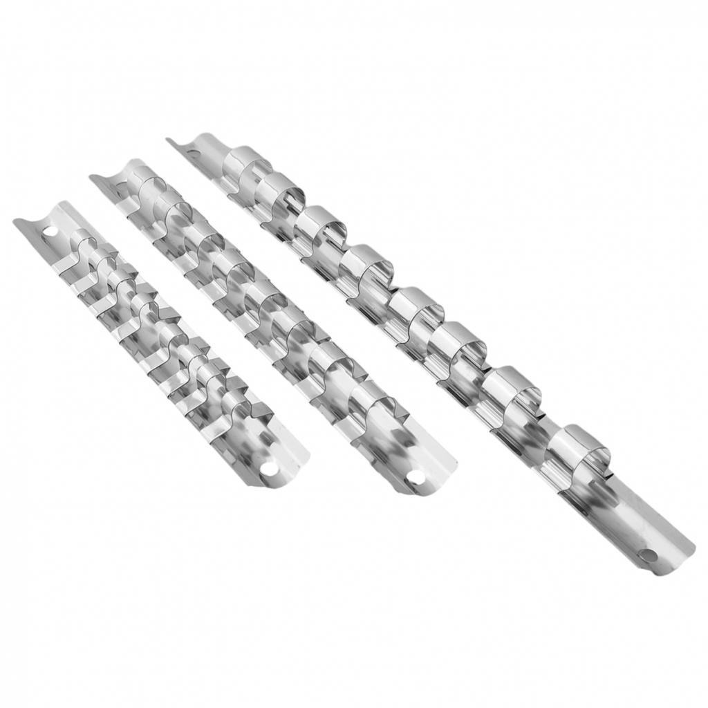 Стойка для хранения розеток Оборудование Ручные инструменты на рейке Серебристый