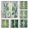 Tropical Leaves Curtains For Living Room Luxury Summer Palm Tree Banana Leaf Window Curtain High Shading (70 %-90 %)2 Panels