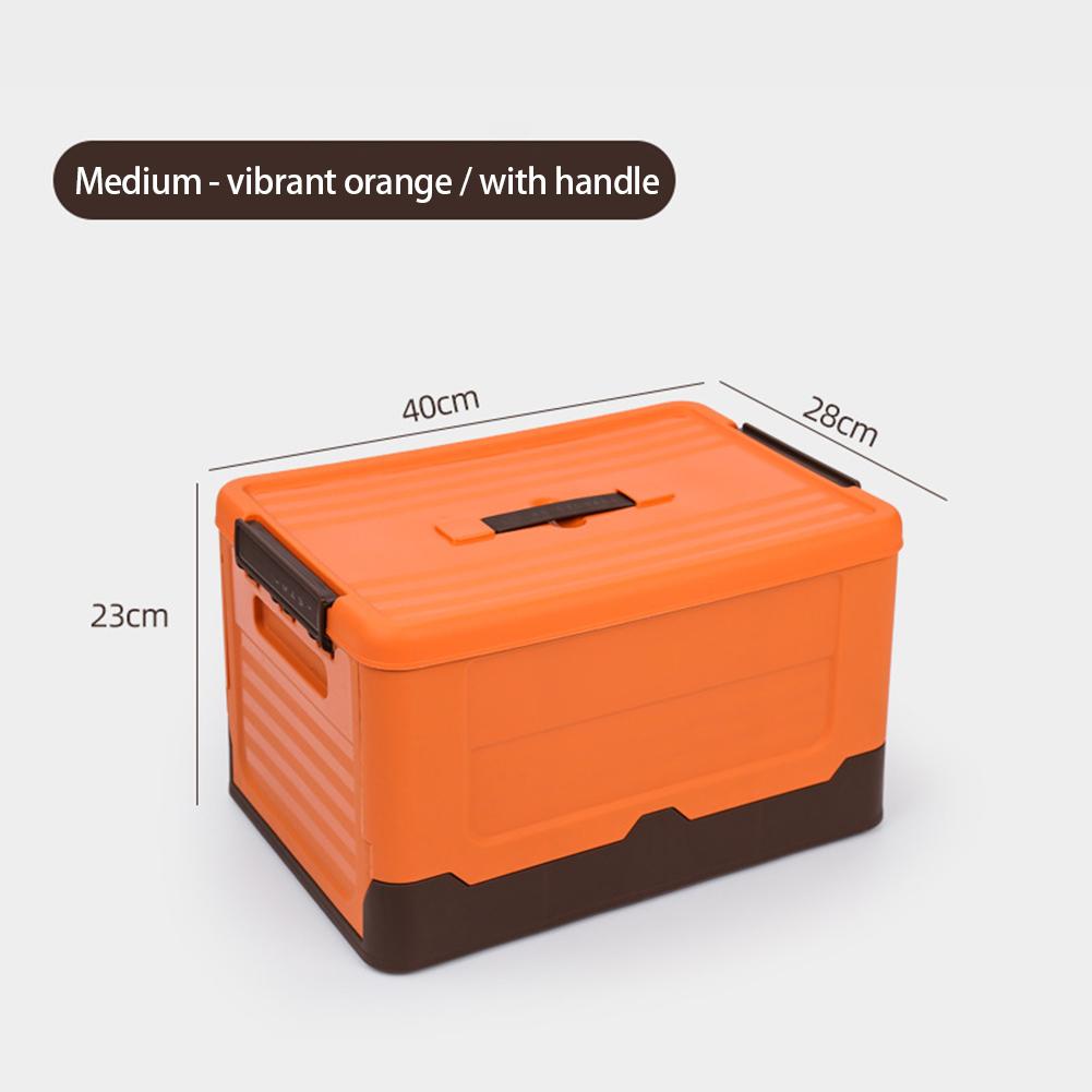 Large Capacity Foldable Storage Box With Lid Multifunction Organizer Toy Box Student Dormitory Plastic Storage Case