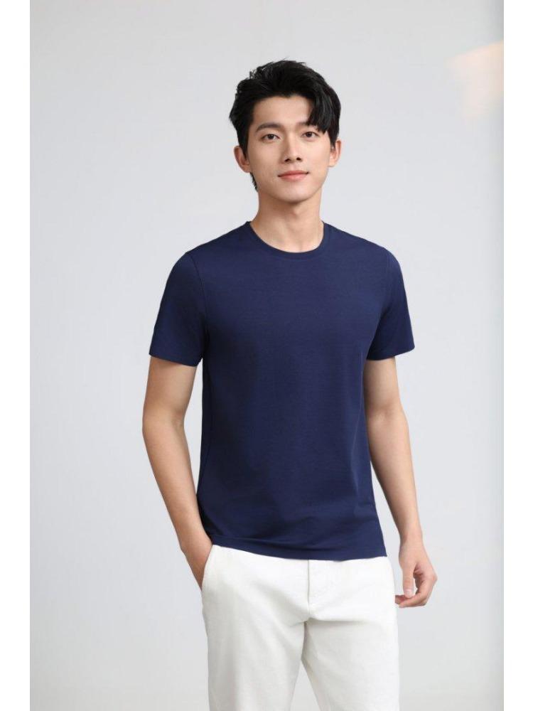 Летняя мужская и женская футболка с коротким рукавом, мягкая, легкая, унисекс, прохладная, с круглым вырезом, YG-253