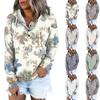 Женская модная облегающая толстовка с капюшоном и цветочным принтом с длинным рукавом