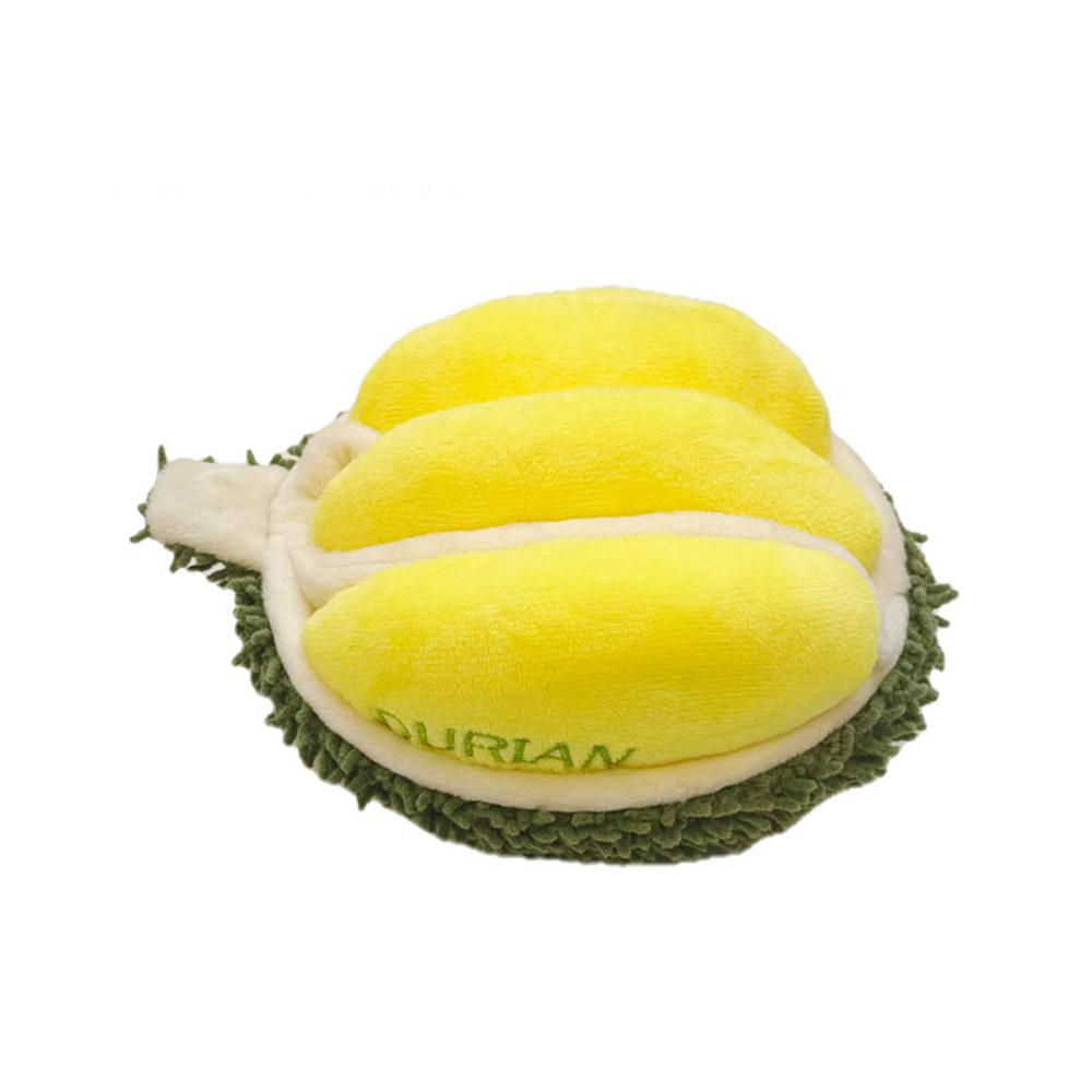 Plush Durian Dog Squeak Toy Sniffing Hiding Food Durian Sound Pet Toys
