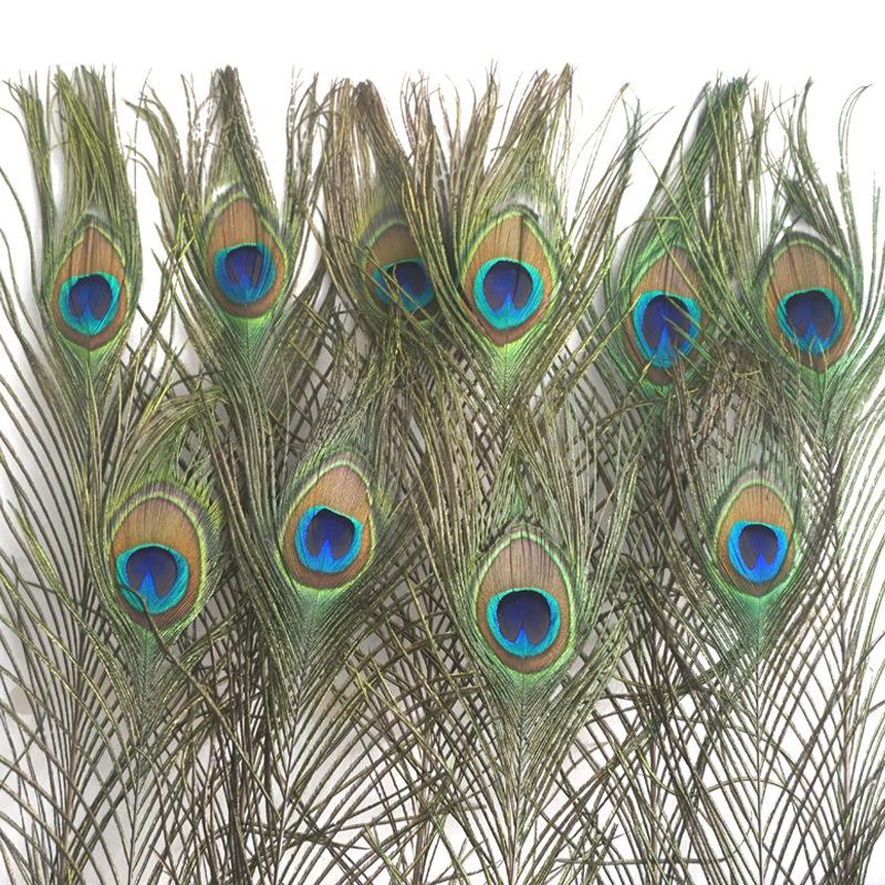 Ваза из натуральных перьев павлина, украшение вазы, перья павлина с большими глазами, украшения из настоящих перьев, изумрудный материал