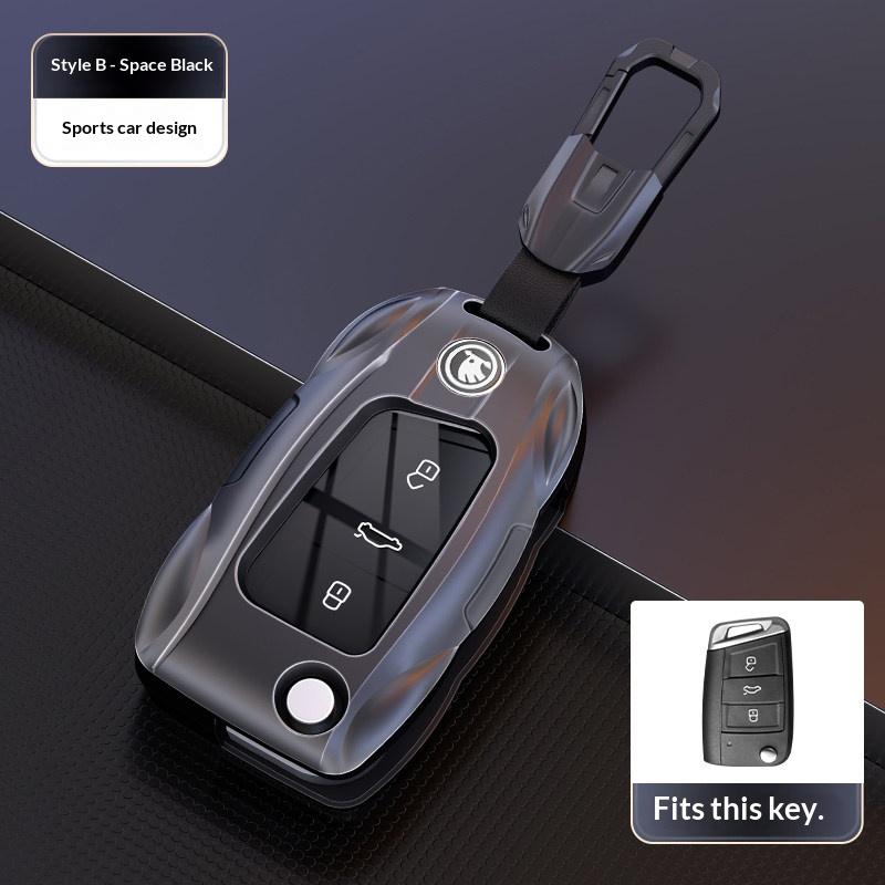 Zinc Alloy Car Key Case Cover for Skoda VRS Octavia Kamiq Kodiaq Karoq RS Superb Fabia Rapid Key Protection Cover Accessories ES7