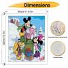 Disney Зимние Микки Минни Плуто Наборы для DIY масляной живописи Ручная роспись Декор для дома Поделки Идеи подарков Холст Настенное искусство Праздничный декор стен