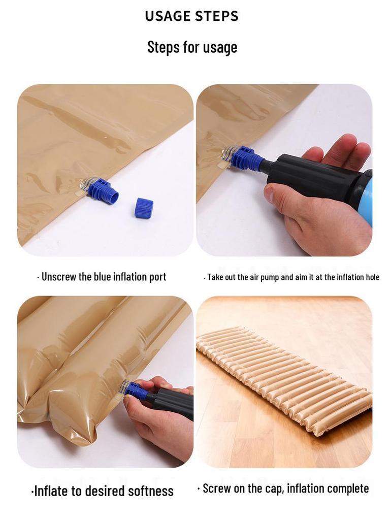 Портативный легкий надувной кемпинговый матрас - незаменимый складной коврик для отдыха на природе.