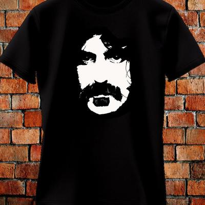 Базовая Футболка Frank Zappa черная Хлопок Унисекс Все размеры S5XL Унисекс Футболка