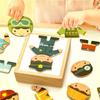 Children's Career Dress-up Puzzle, Puzzle Three-dimensional Puzzle Building Block Wooden Toy
