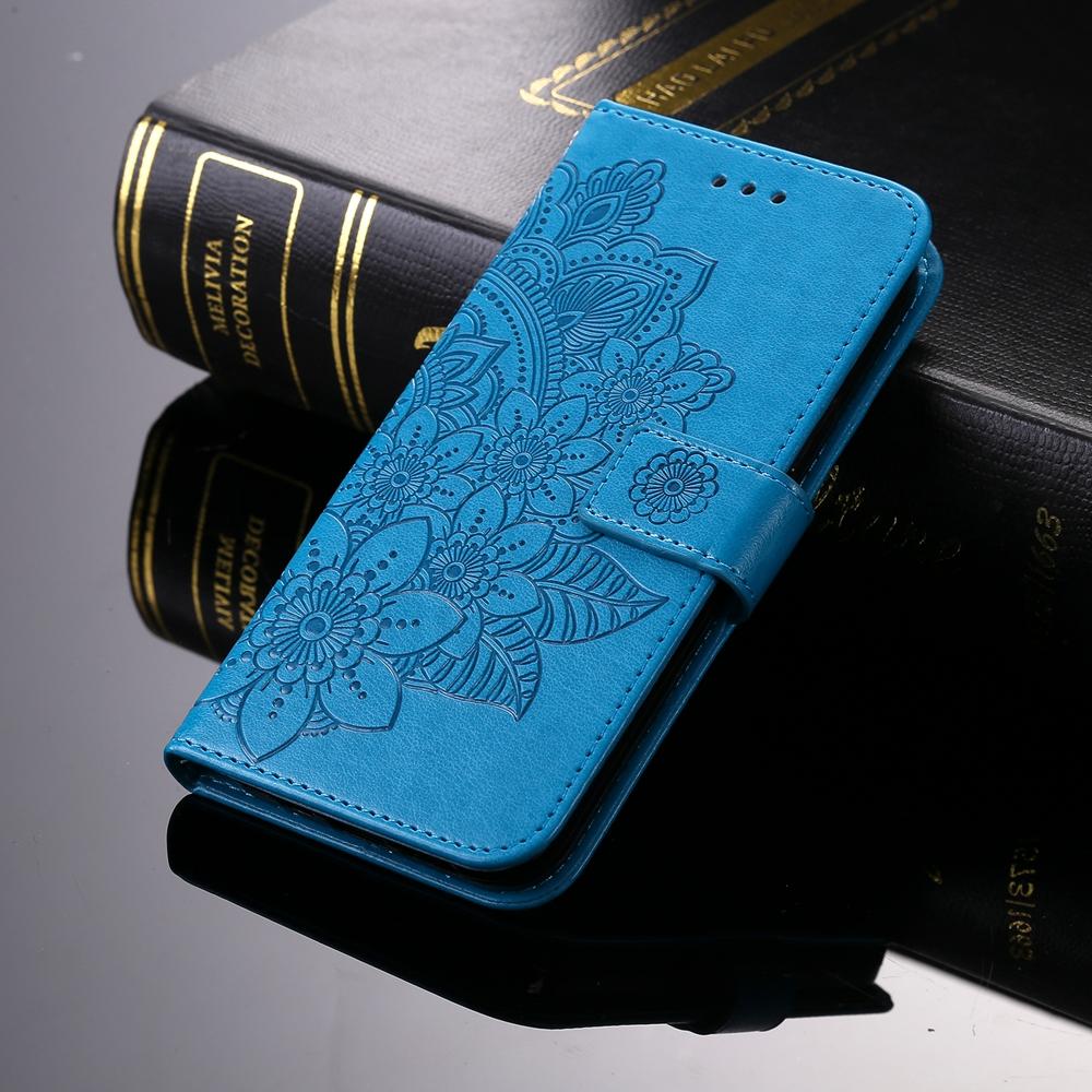 Магнитный кожаный кошелек-книжка для Samsung Galaxy S26 S25 S24 S23 S22 S21 Ultra Edge Plus FE | Рельефный цветок | Премиальный чехол