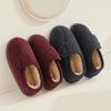 Зимние женские домашние тапочки плюшевые теплые плоские шлепанцы дышащие мягкие нескользящие тапочки для дома и улицы мужские повседневные тапочки
