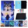 Магнитный Кошелек Funda Для Samsung Tab A8 Чехол 2021 10.5 дюймов SM-X200 SM-X205 Волк Лев Оболочка Для Galaxy Tab A8 10.5 Обложка 2021