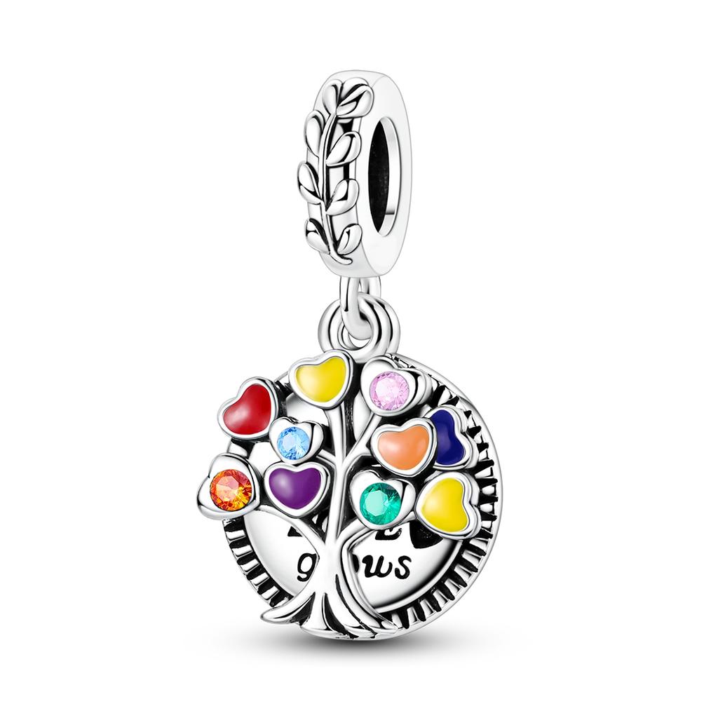 Original Charms Beads Copper Heart Bear Dog Pendant For Woman Fit Bracelet Making Jewelry Diy